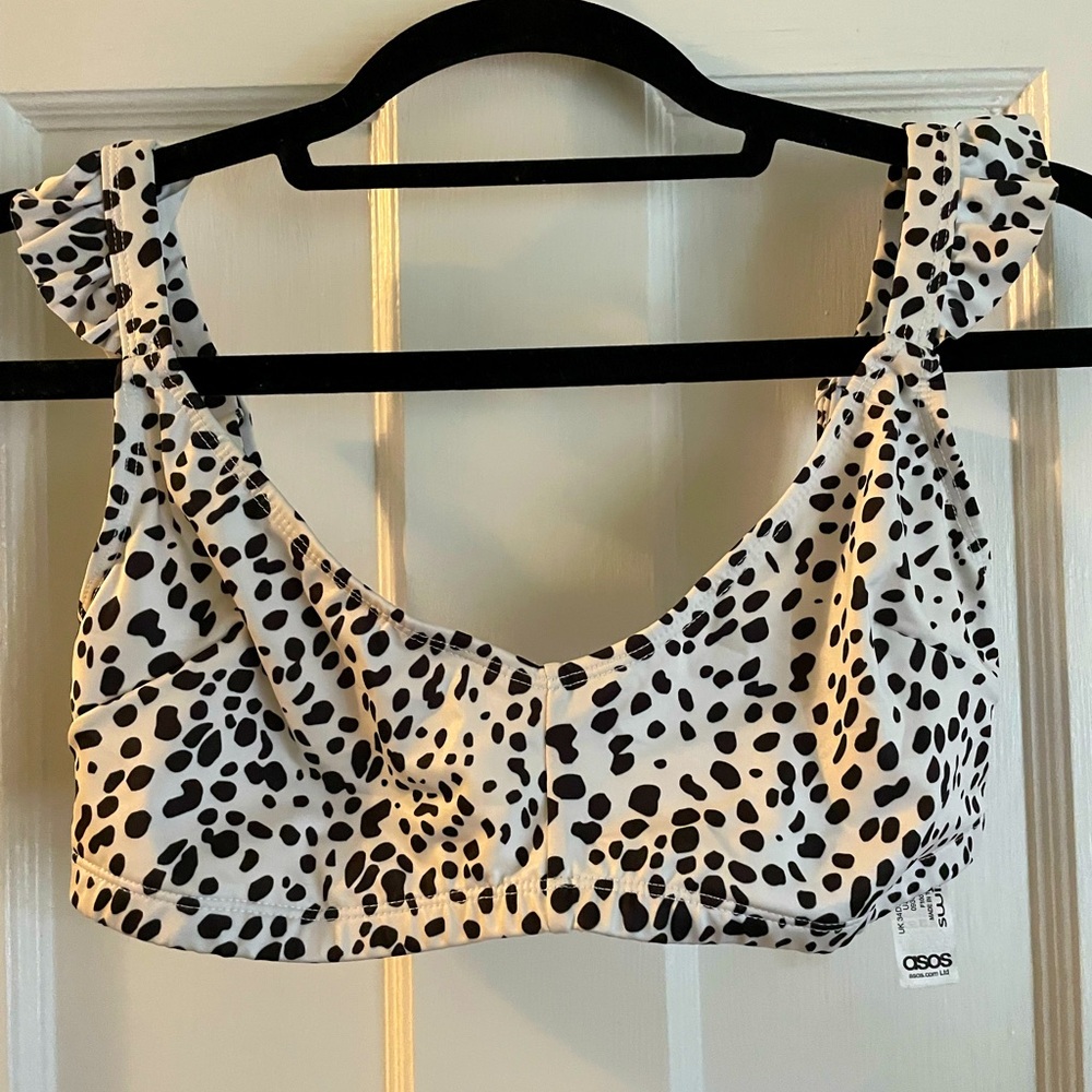 Black and White Print ASOS Bikini Top 34 DD/E